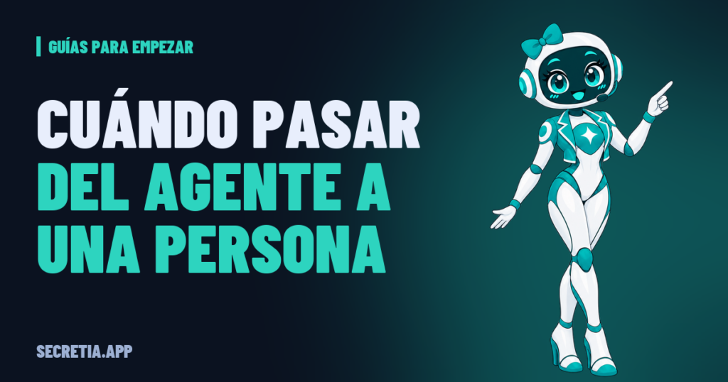 Portada del artículo: Cuándo pasar una conversación del agente a una persona